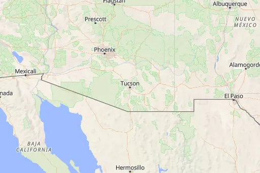 Map of Condado de Pima