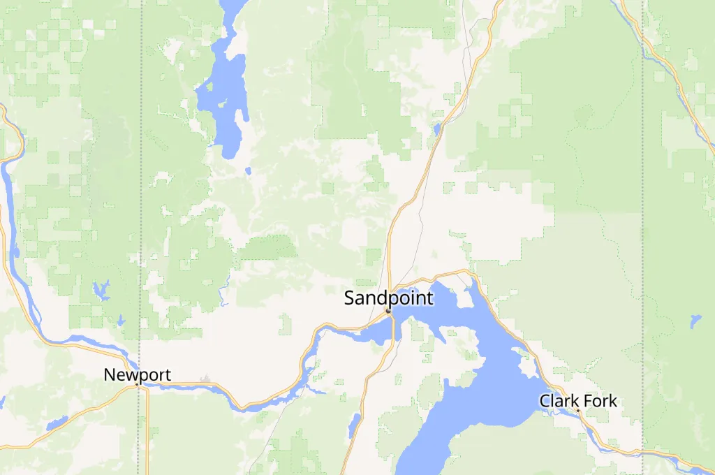 Schweitzer Mountain Resort Area Map