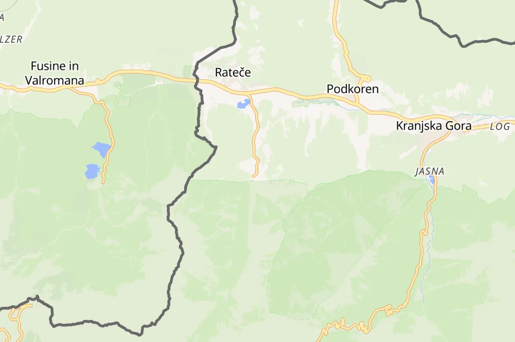 Planica Area Map Planica Area Map