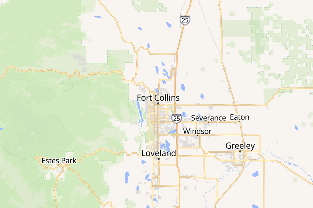 Fort Collins Area Map Fort Collins Area Map