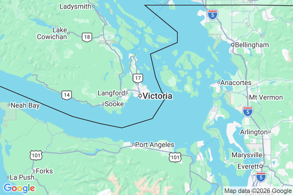 Victoria Golf Club Area Map