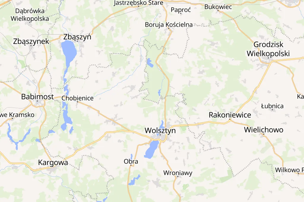 Stara Tuchorza Area Map Stara Tuchorza Area Map