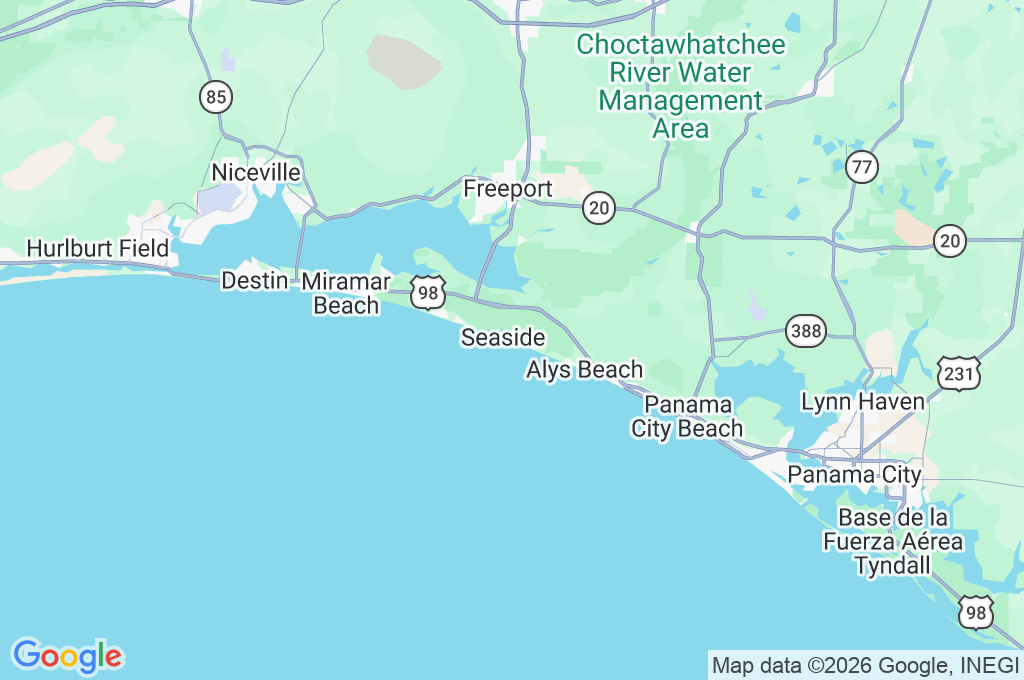 Seagrove Beach Area Map Seagrove Beach Area Map