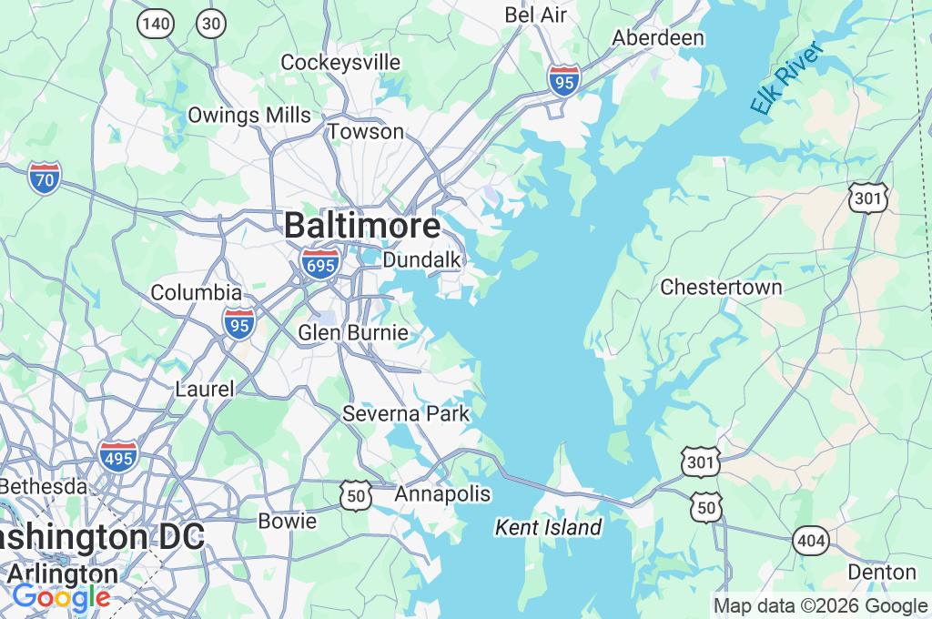 Puerto de Baltimore Area Map
