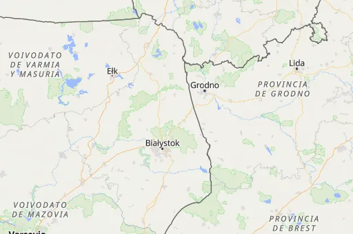 Map of Distrito de Sokółka