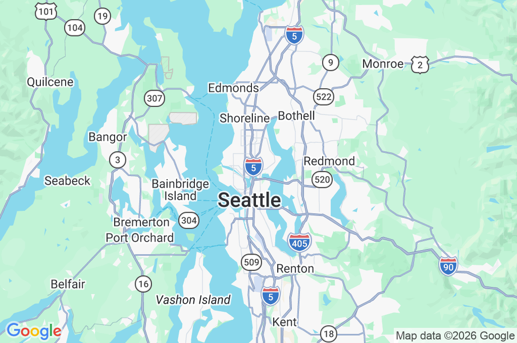 Quad de la Universidad de Washington Area Map Quad de la Universidad de Washington Area Map