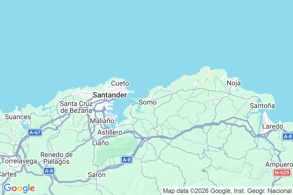 Playa de Somo Area Map Playa de Somo Area Map