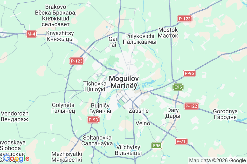 Moguilov Area Map Moguilov Area Map