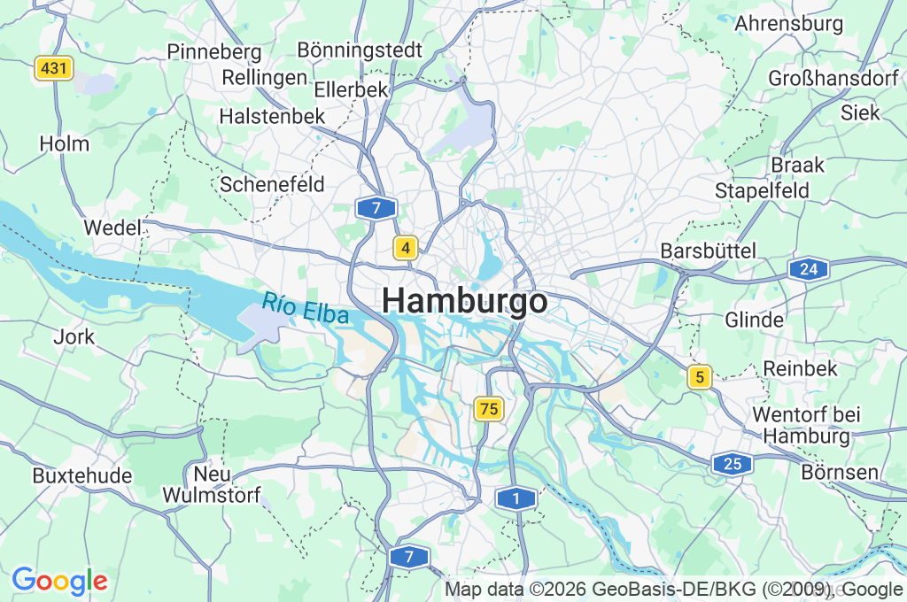 Hamburg-Mitte Area Map