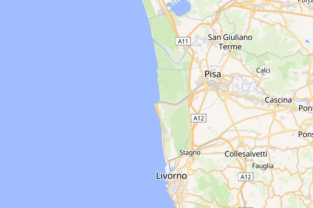 Porto di Pisa Area Map Porto di Pisa Area Map