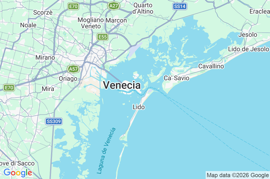 Venecia Area Map