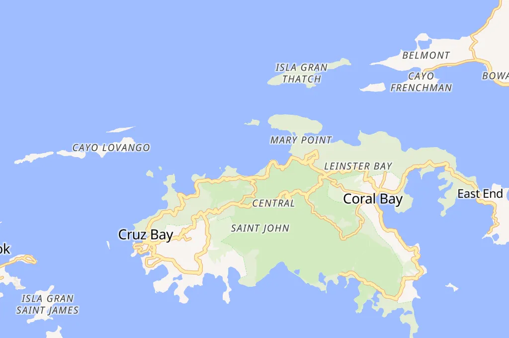 Cinnamon Bay Area Map Cinnamon Bay Area Map