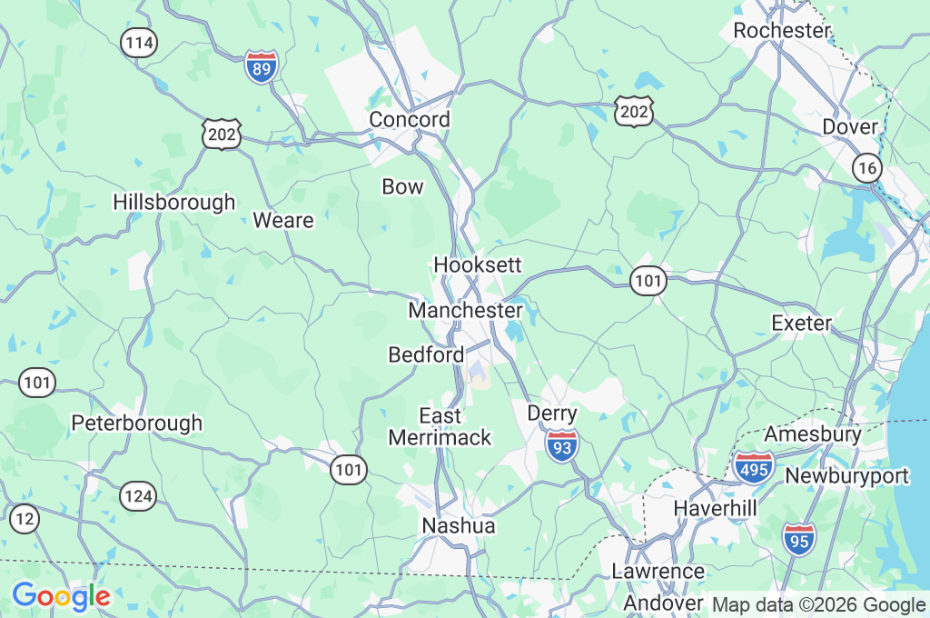 Manchester Area Map
