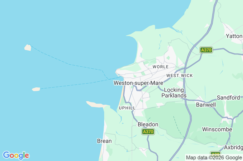Weston-super-Mare Area Map