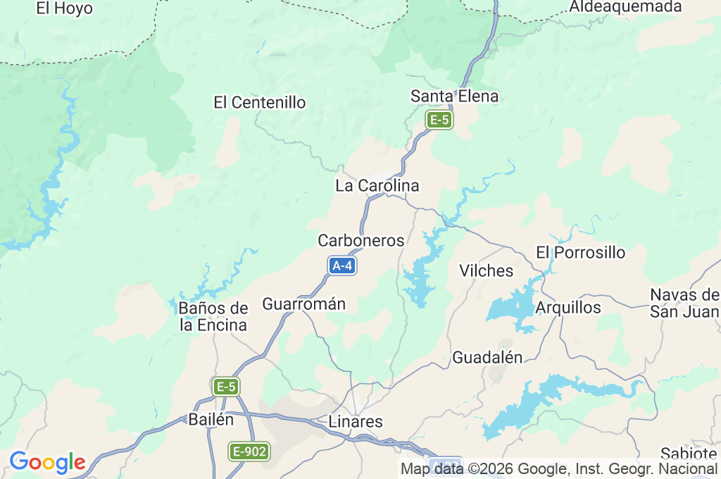 Carboneros Area Map