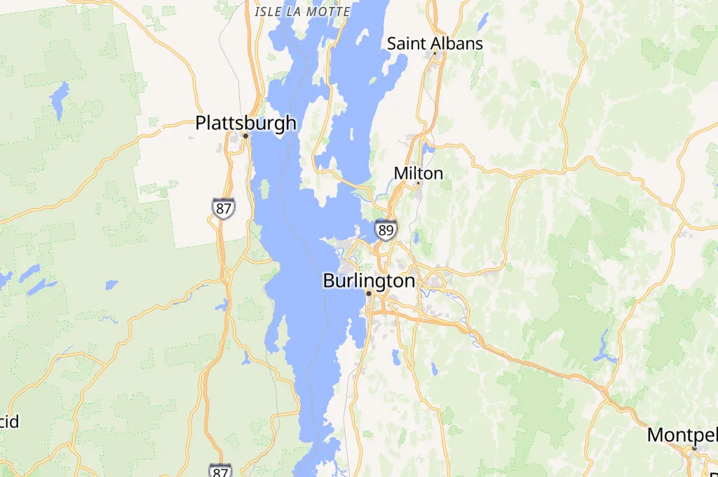 Champlain Marina Area Map