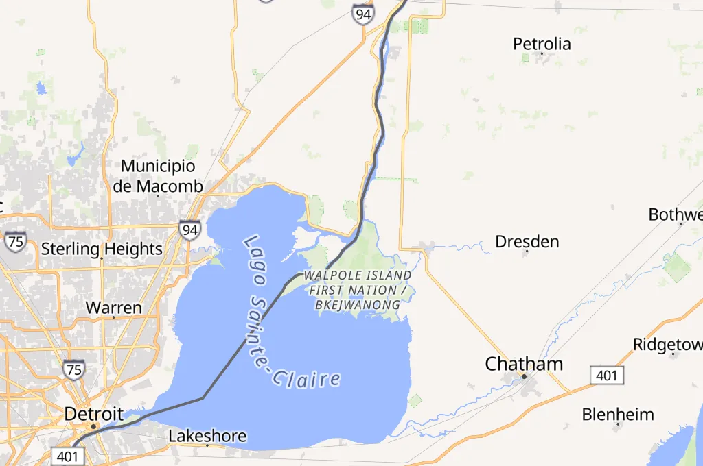 Algonac Area Map
