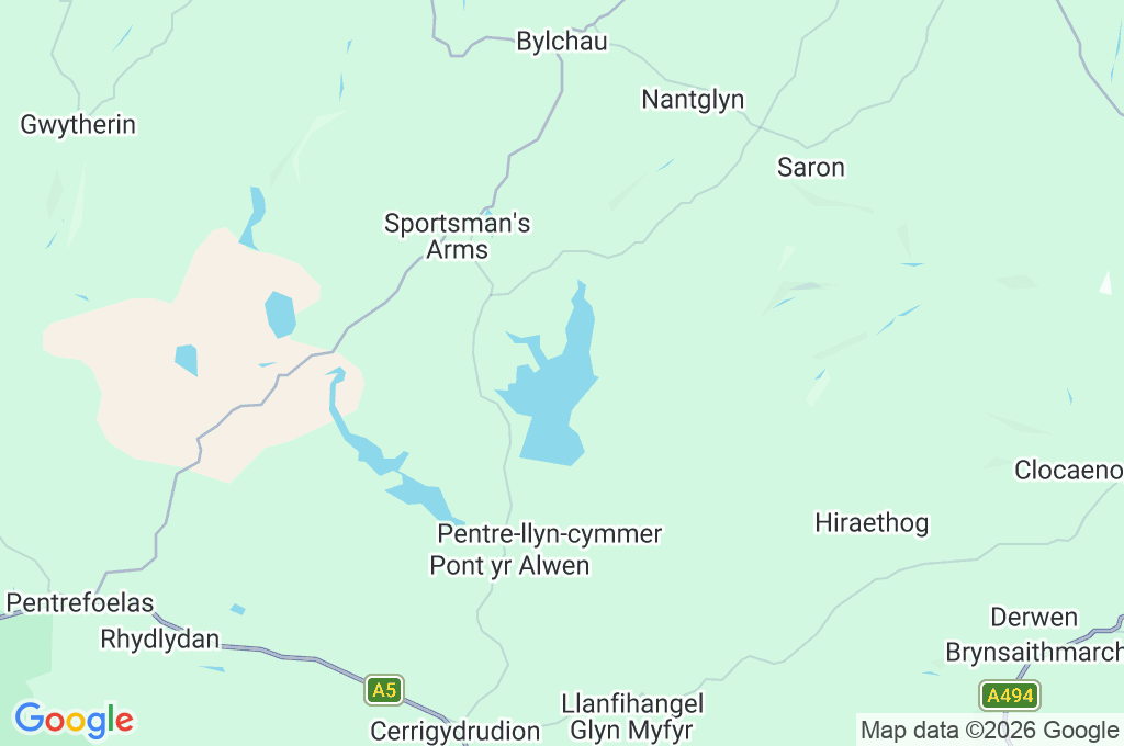 Llyn Brenig Area Map Llyn Brenig Area Map
