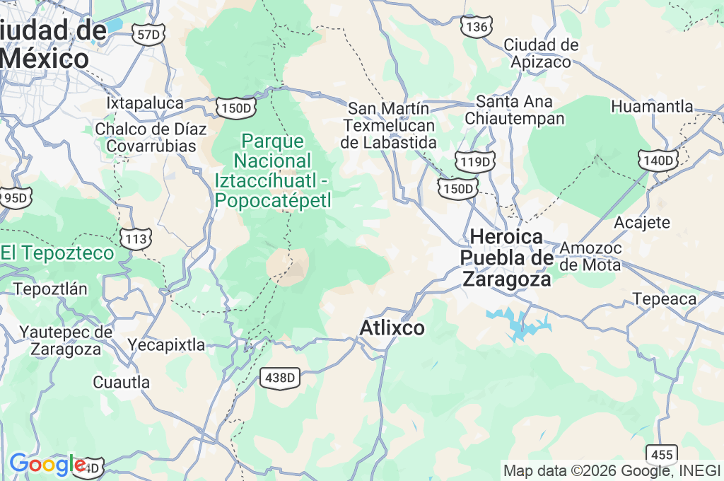San Nicolás de los Ranchos Area Map