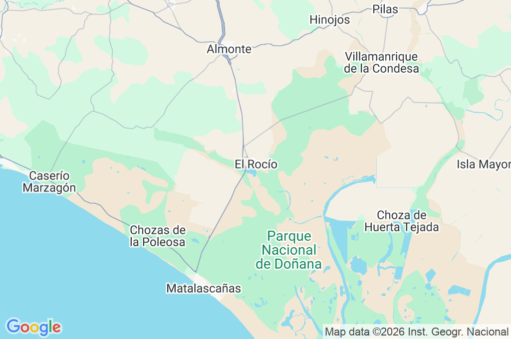 El Rocío Area Map