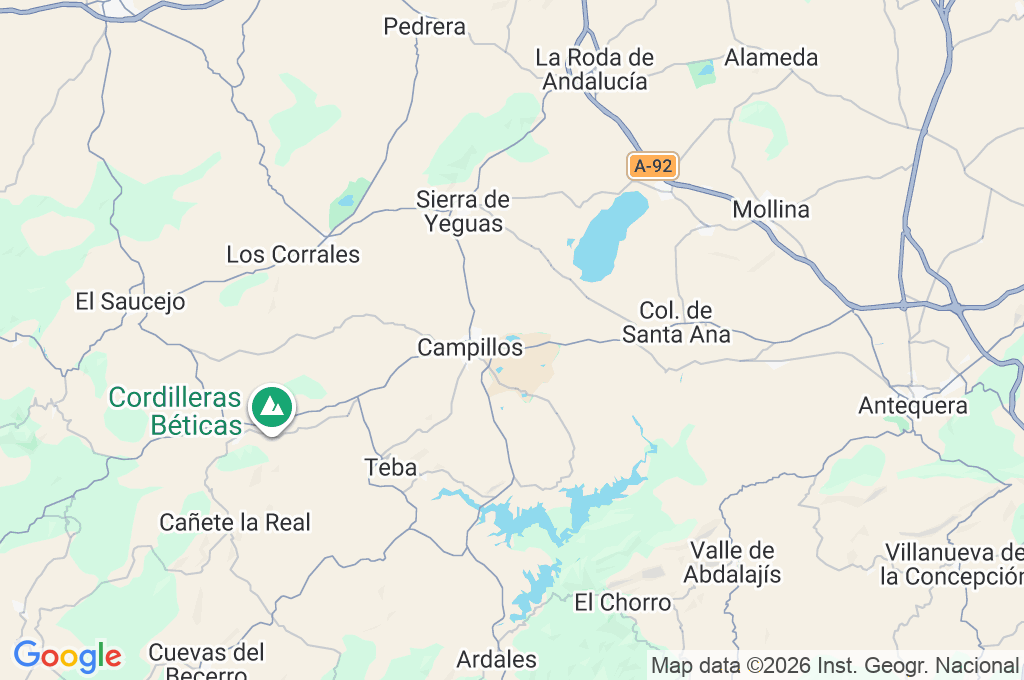 Laguna Dulce Area Map