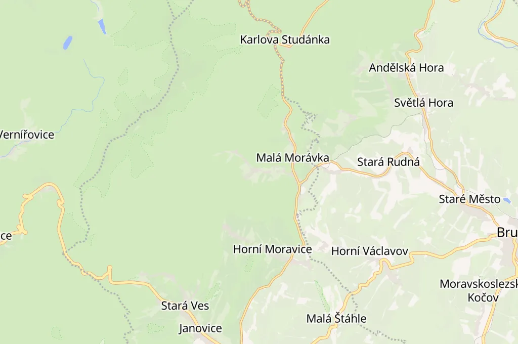 Karlov pod Pradědem Area Map Karlov pod Pradědem Area Map