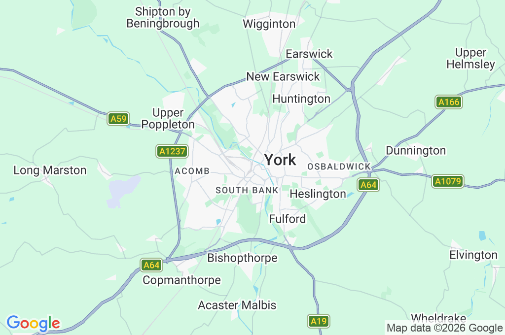 Estación de York Area Map