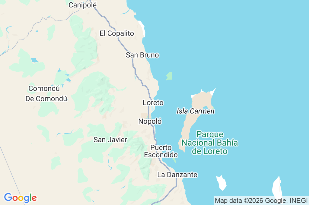Loreto Area Map