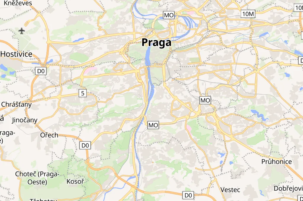 Puente Dvorecký Area Map