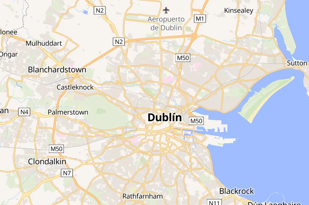 The Brian Boru Pub Area Map The Brian Boru Pub Area Map