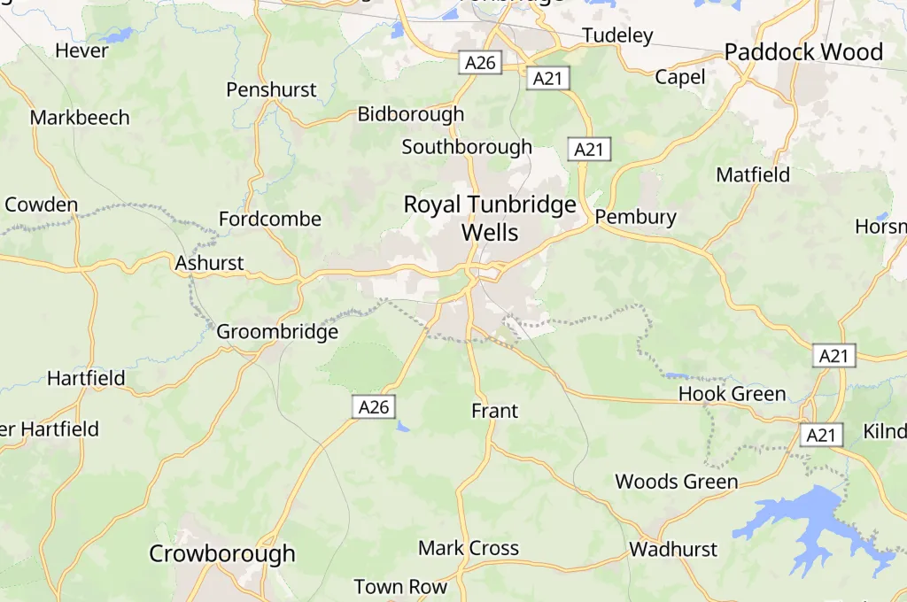 Spa Valley Railway Area Map