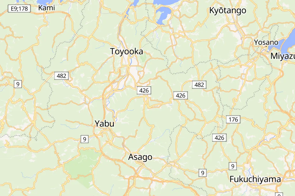 Río Izushi Area Map Río Izushi Area Map