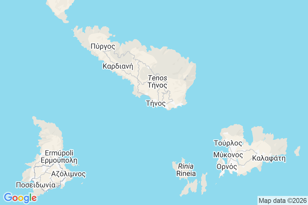 Puerto de Tinos Area Map Puerto de Tinos Area Map