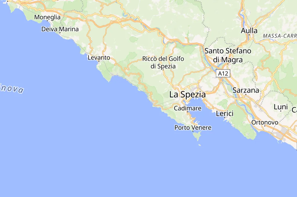 Manarola Area Map Manarola Area Map