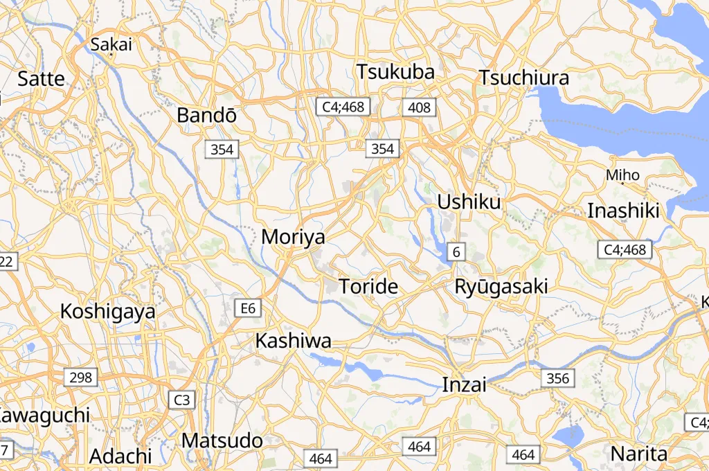 Tsukubamirai Area Map Tsukubamirai Area Map