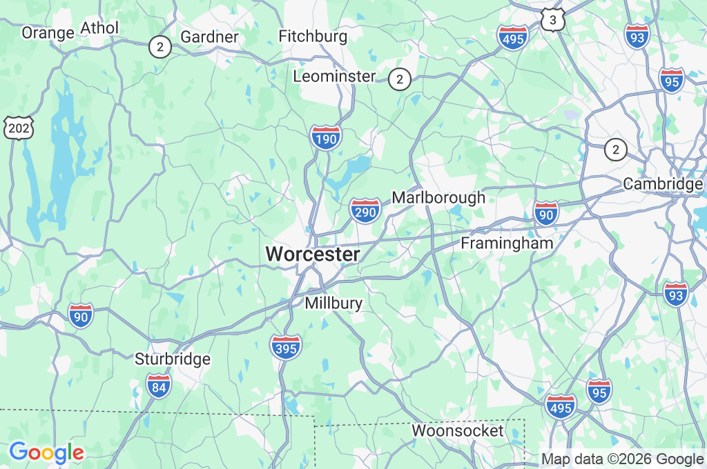 Shrewsbury Area Map