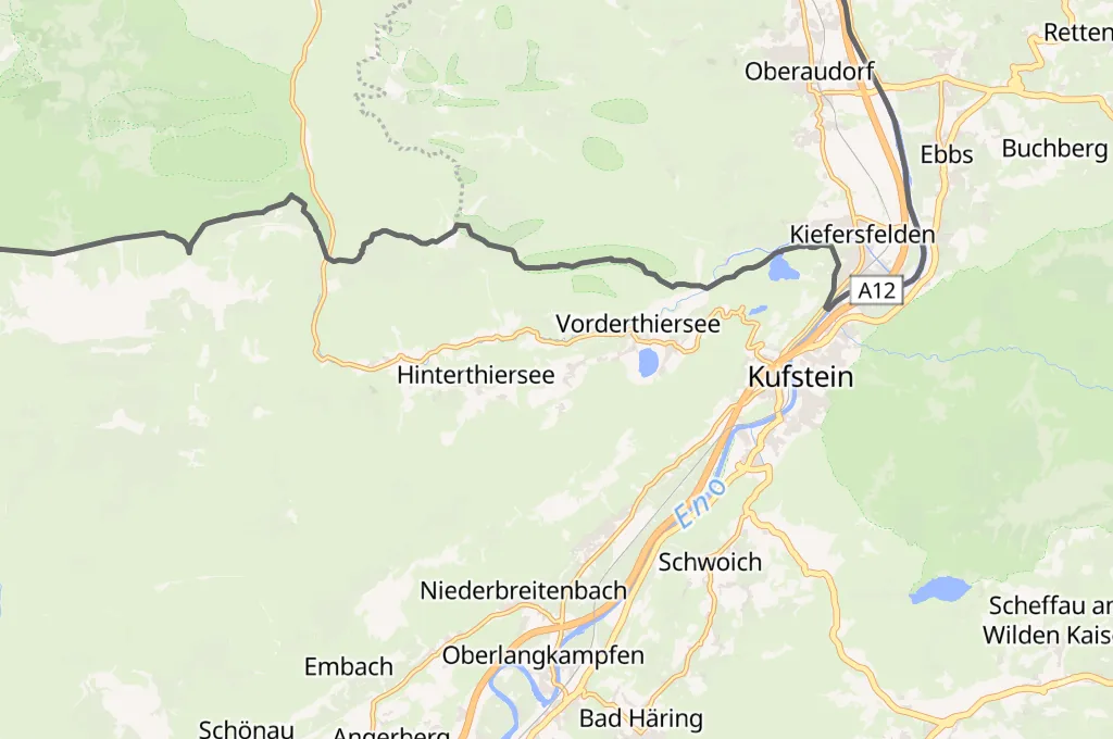 Thiersee Area Map Thiersee Area Map