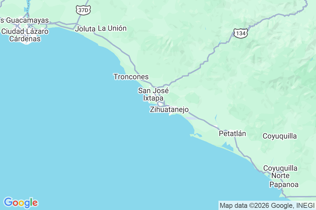Ixtapa Area Map Ixtapa Area Map