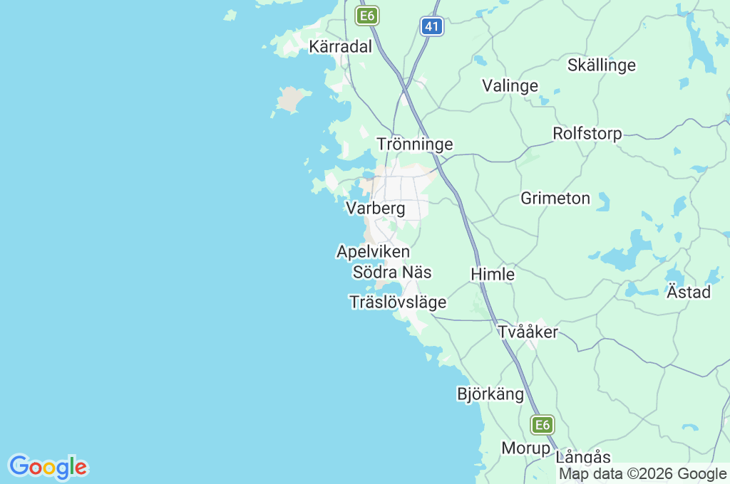 Kåsa Strand Area Map