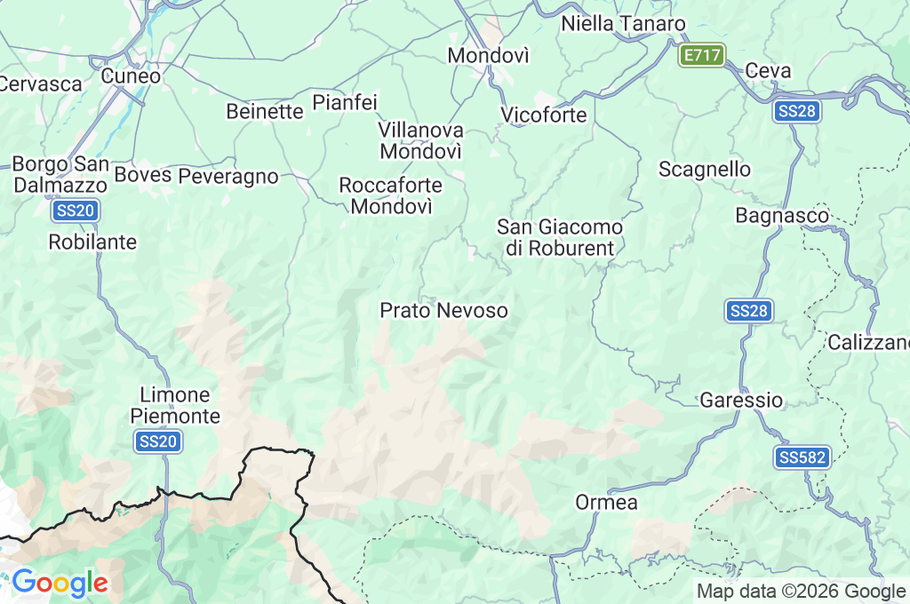 Monte Malanotte Area Map