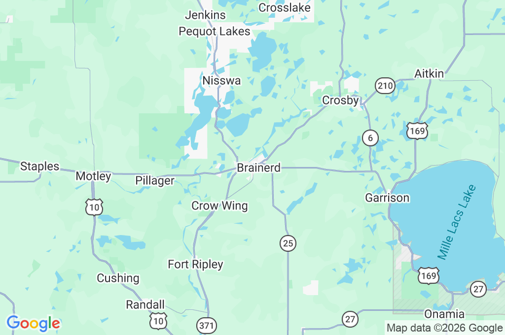 Brainerd Area Map Brainerd Area Map