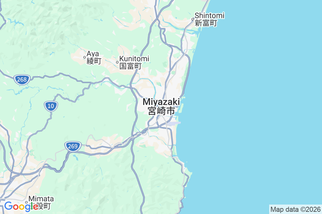 Río Oyodo Area Map