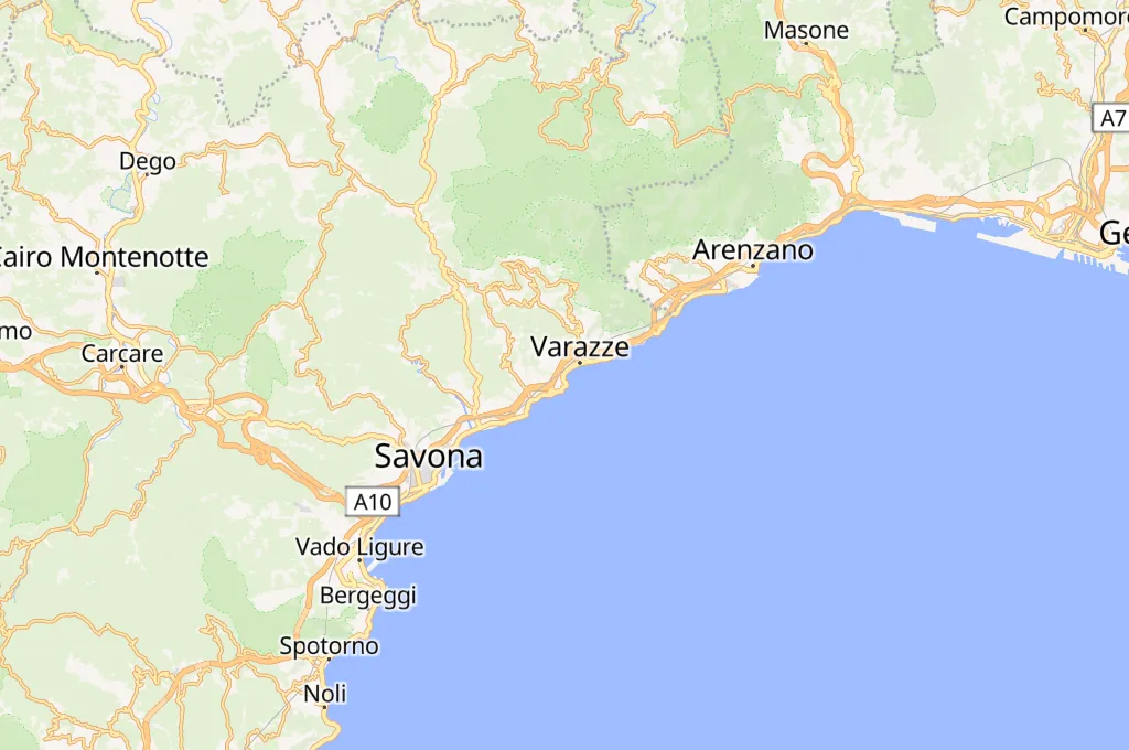 Marina di Varazze Area Map Marina di Varazze Area Map