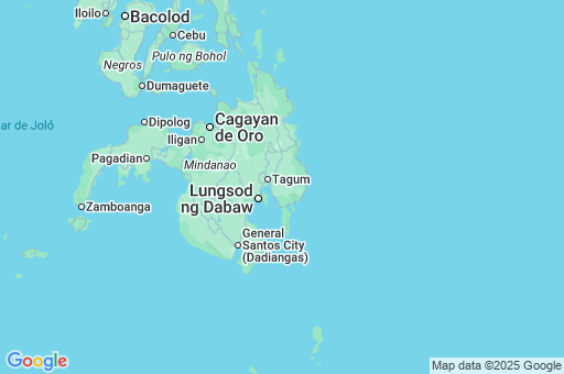 Map of Región de Davao