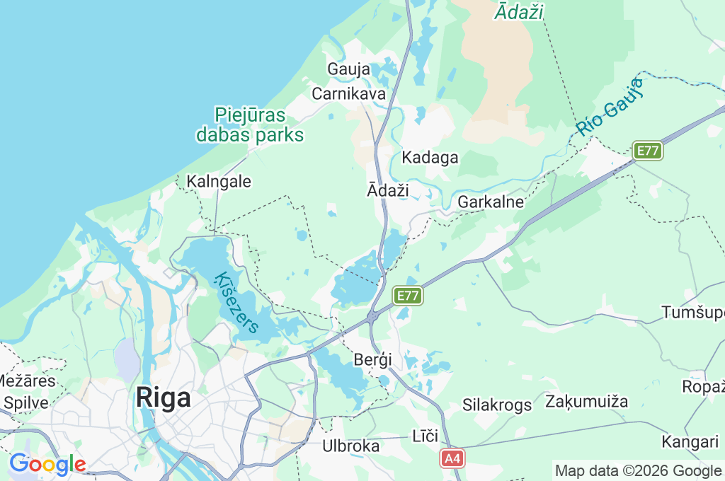 Pierīga Area Map