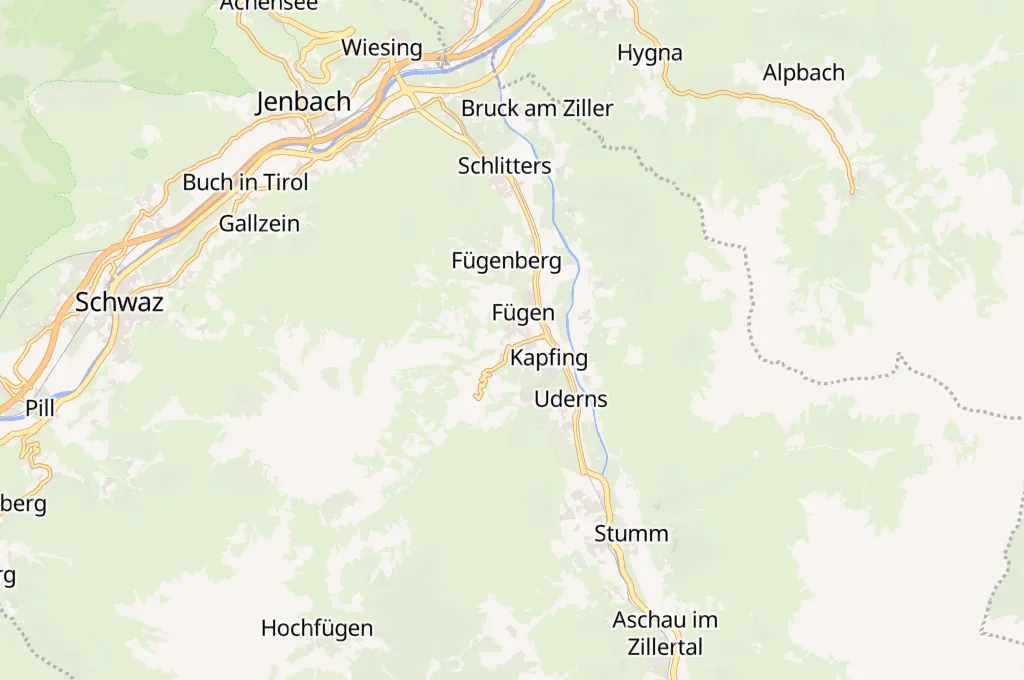 Fügen Area Map Fügen Area Map