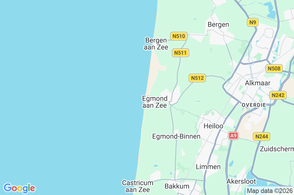 Egmond aan Zee Area Map