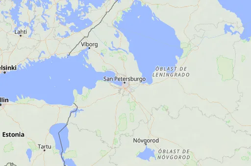 Map of San Petersburgo