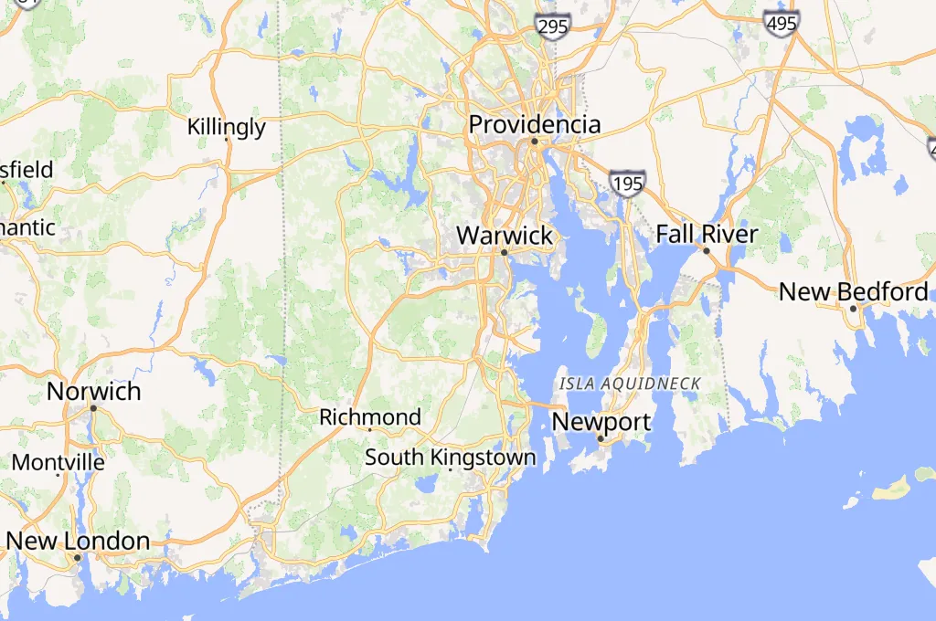 East Greenwich Area Map East Greenwich Area Map