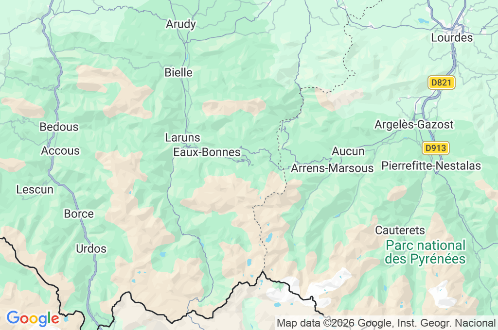 Gourette Area Map